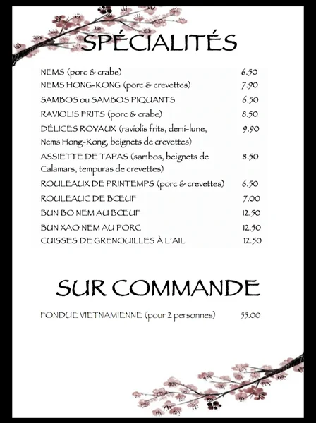 menu 0 of Restaurant Trúc Dào