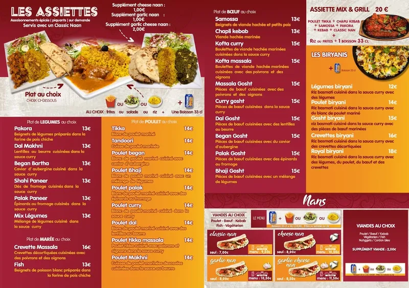 menu 0 of Agra Tandoori - Indiana Fast-food