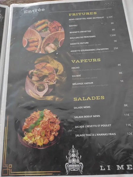 menu 2 of Li Mei