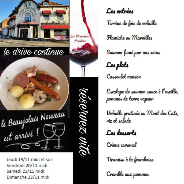 menu 0 of Les Bouchées Doubles