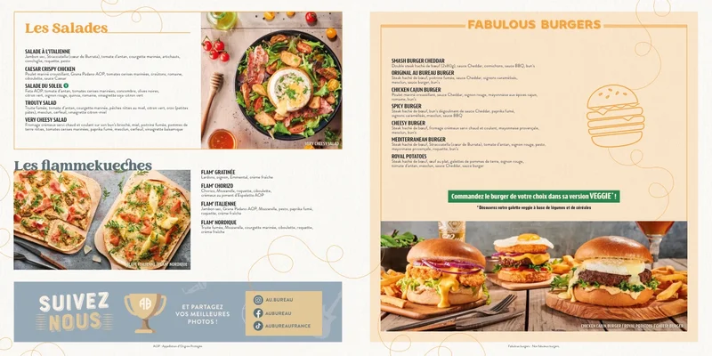 menu 1 of Au Bureau