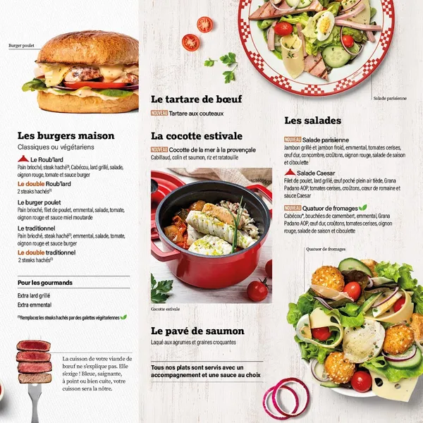menu 0 of Courtepaille