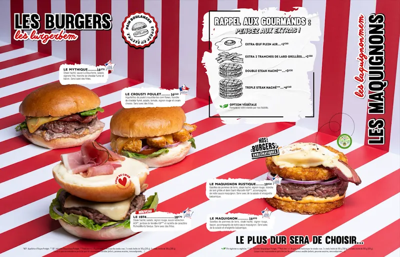menu 0 of Restaurant La Boucherie