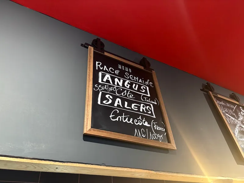 menu 2 of Le bar a viande de la halle