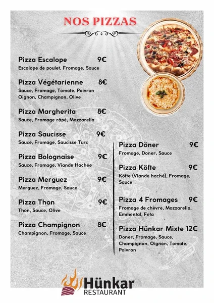 menu 0 of Hünkar Restaurant (Restaurant Hünkar)