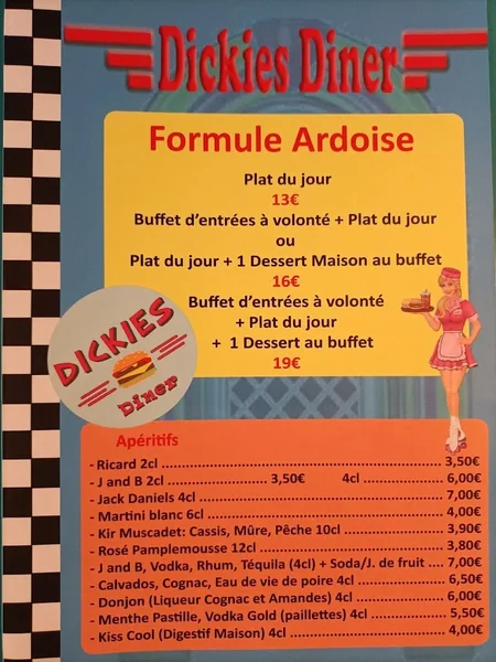 menu 0 of Le Dickies Diner