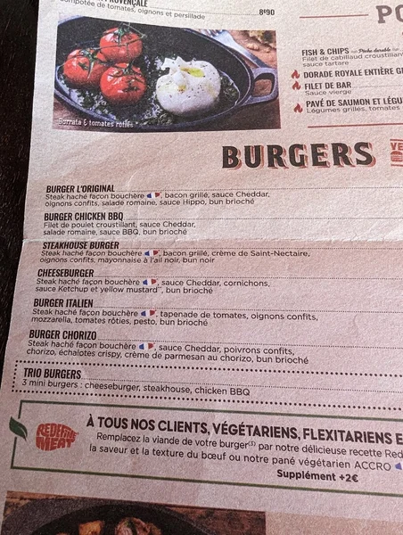menu 0 of Hippopotamus Steakhouse