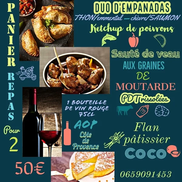 menu 2 of Brasserie de la Méditerranée
