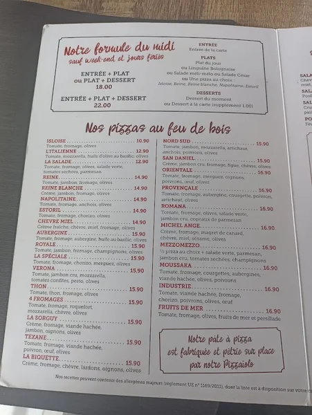 menu 0 of Bistrot de l'Industrie