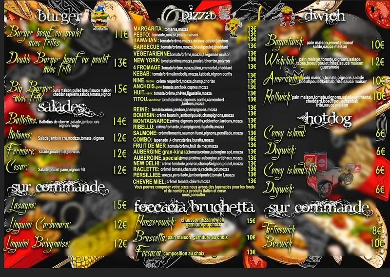 menu 0 of Pizzandwich