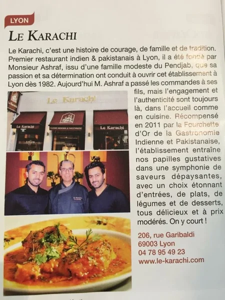 menu 1 of Restaurant Le Karachi