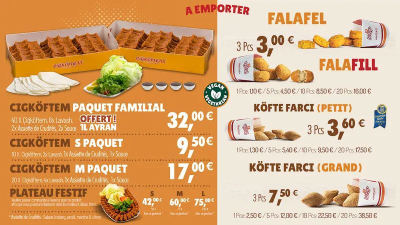 menu 1 of Cigkoftem