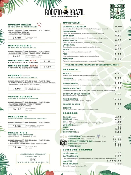menu 0 of Rodizio Brazil - Cergy