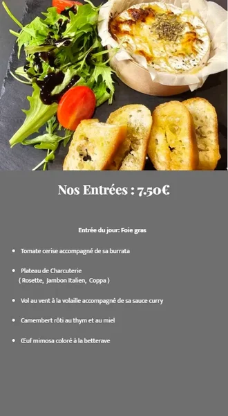 menu 1 of Restaurant du Golf