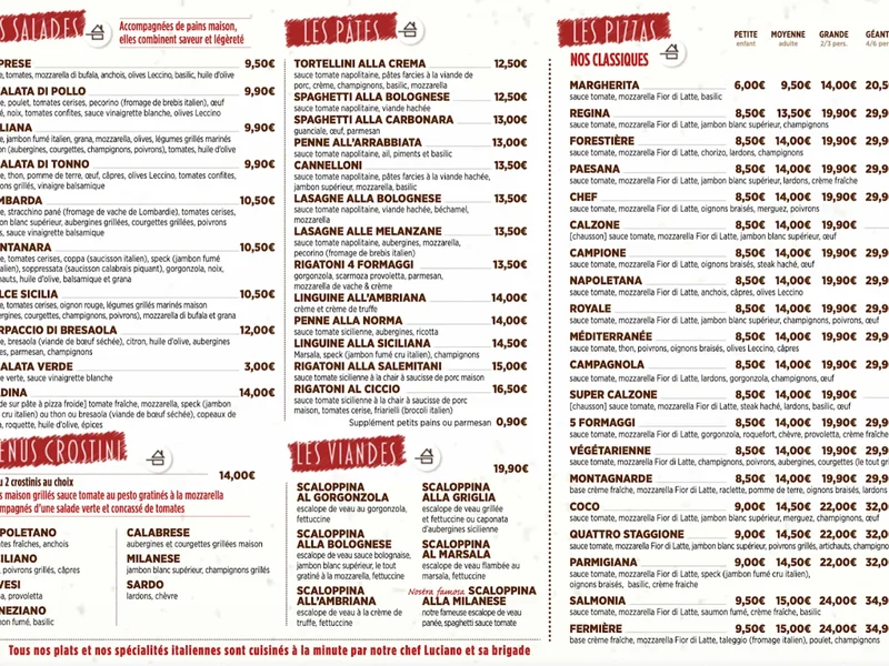 menu 0 of Allo Angelo
