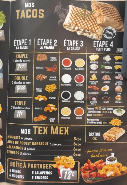menu 0 of L'Orient Express restaurant pizzeria