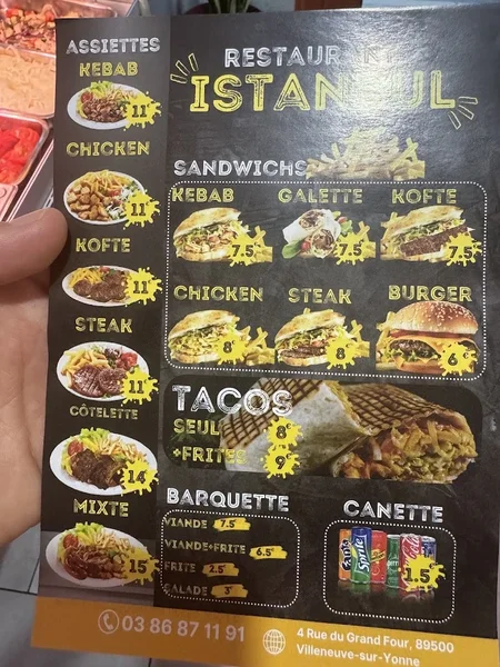menu 0 of Restaurant İstanbul