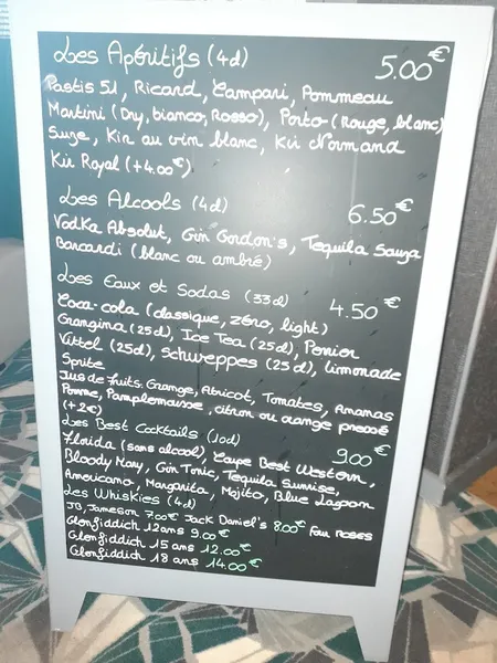 menu 1 of Les Berges de L'Iton