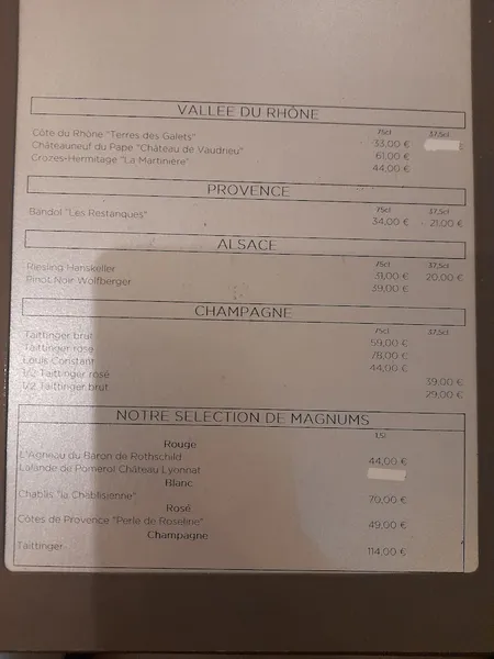 menu 2 of Les Berges de L'Iton