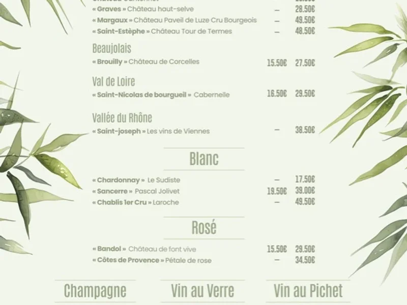 menu 0 of Vietnam Quan