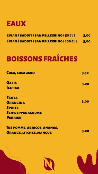menu 2 of NAWAB - FOOD FACTORY 91