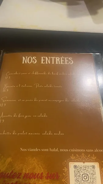 menu 0 of O 70 Restaurant Halal