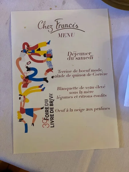 menu 0 of Chez Francis