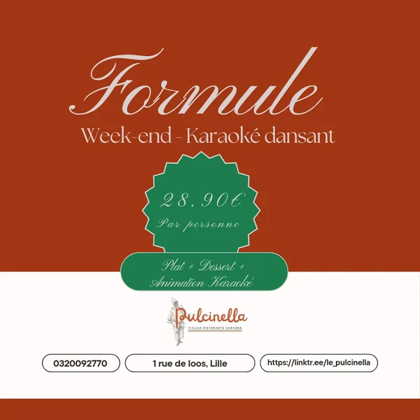 menu 0 of Le Pulcinella - Restaurant italien et karaoké