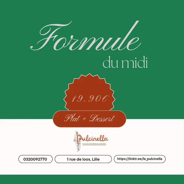 menu 1 of Le Pulcinella - Restaurant italien et karaoké