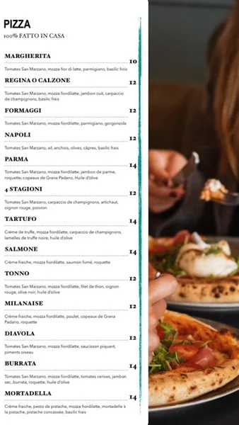 menu 0 of Le Basilic