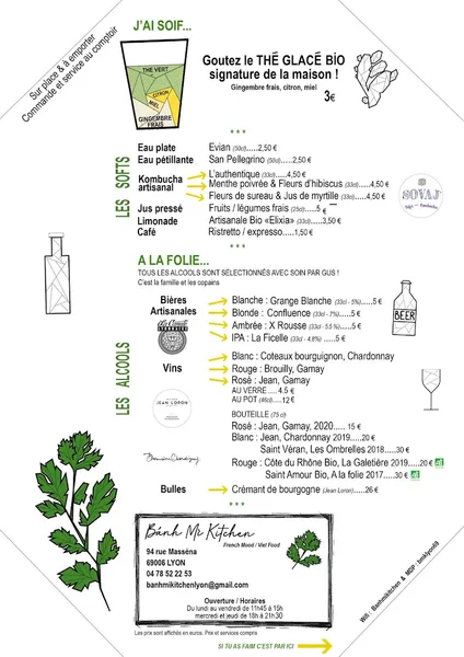 menu 0 of Banh Mi Kitchen