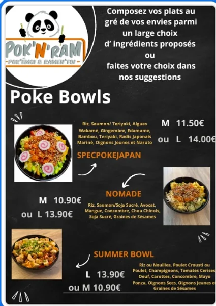 menu 0 of Pok'émoi & Ramen'toi