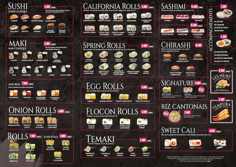 menu 1 of Sushi&Wok