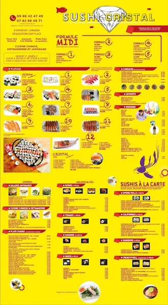 menu 0 of Sushi Cristal