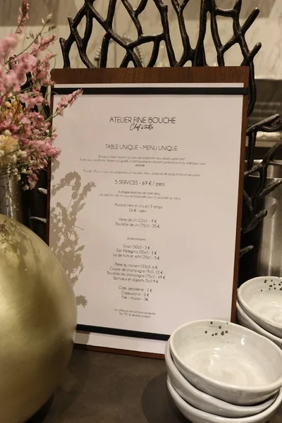 menu 0 of Atelier Fine Bouche