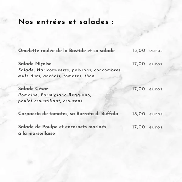 menu 1 of Brasserie Chez Mus