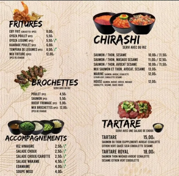 menu 0 of Sushi House