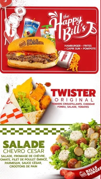 menu 0 of Bill’s Burger Mulhouse
