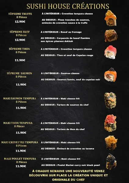 menu 0 of Sushi House Hyères
