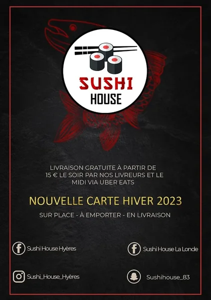 menu 2 of Sushi House Hyères