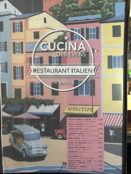menu 0 of Cucina des Evens