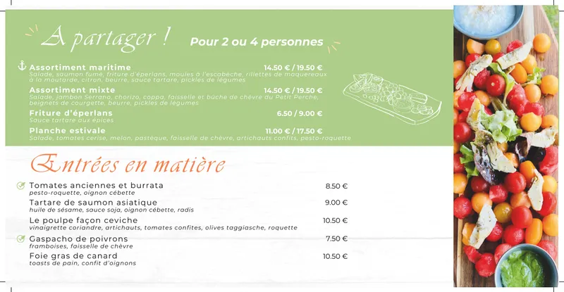 menu 0 of L' Embarcadère Blois - Restaurant