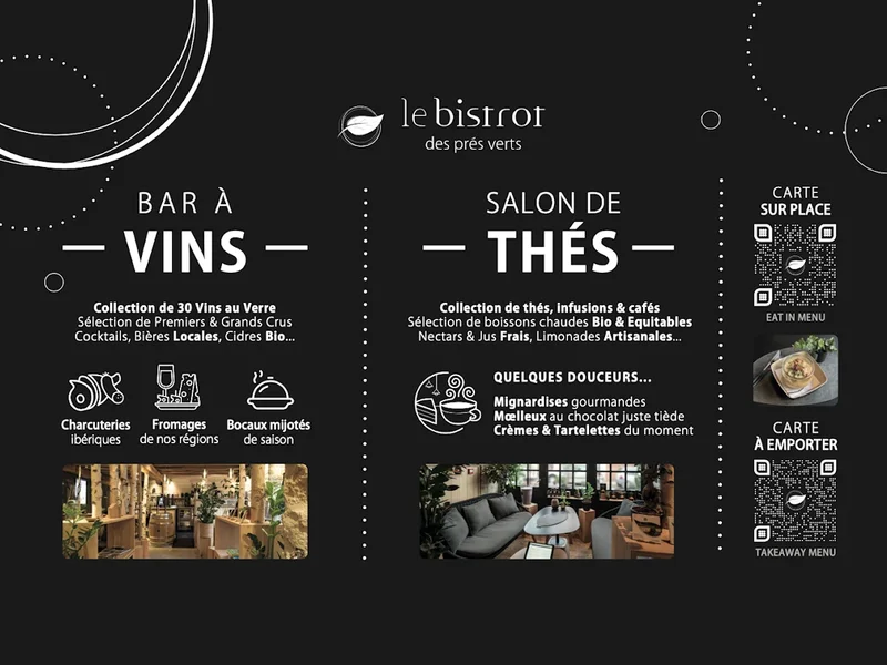 menu 0 of Le Bistrot des Prés Verts à Châteauneuf