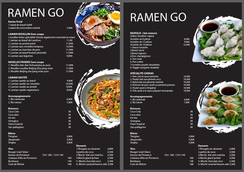 menu 0 of Ramen Go