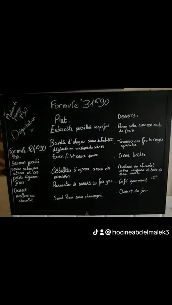 menu 1 of bistrot saint louis brest