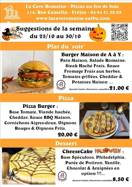 menu 0 of La Cave Romaine
