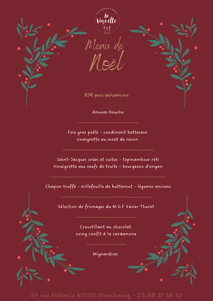 menu 1 of La Vignette