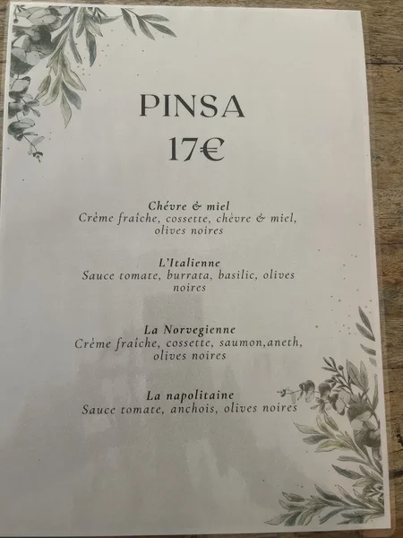 menu 2 of les saveurs d’Anne-So