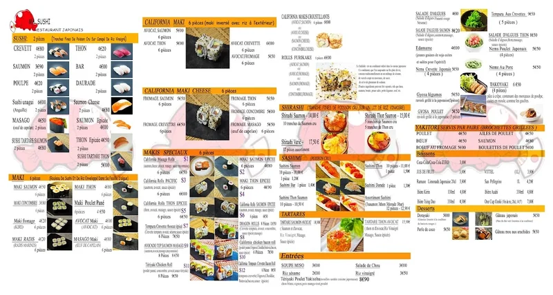 menu 0 of Ma Sushi à volonté sur place