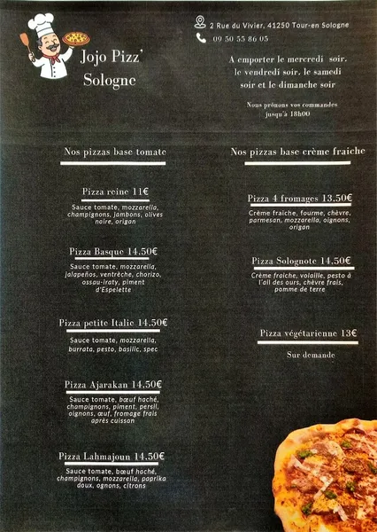 menu 0 of Restaurant Au Gré du Vent
